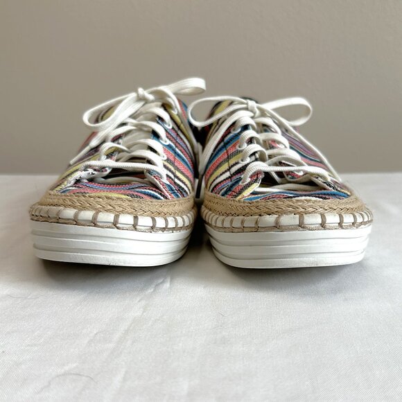 Sam Edelman Kavi Striped Low Top Canvas Espadrille Sneakers - Picture 4 of 11